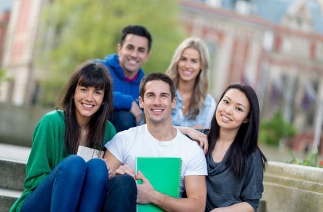 University student receiving academic writing coaching in England
