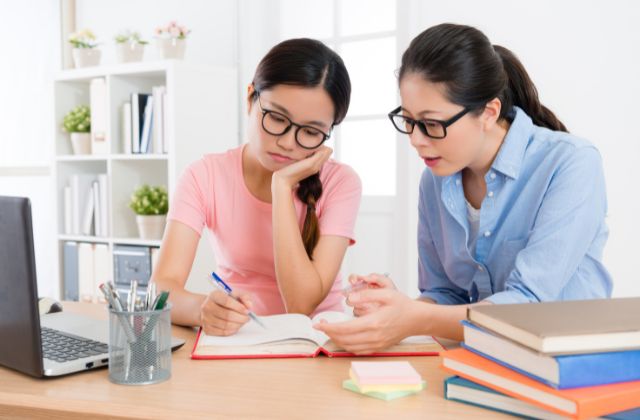 Homework planning and study skills support