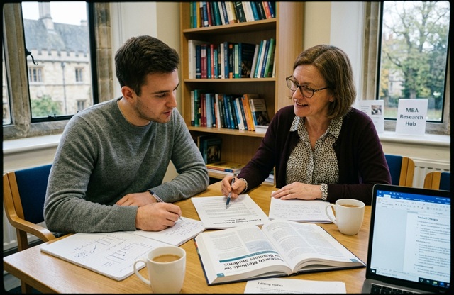 MBA dissertation editing and research coaching in England