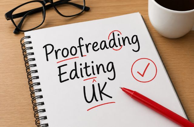 Proofreading and editing support for UK students