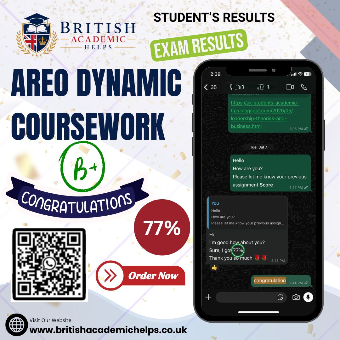 Aerodynamics coursework student result showing 77 percent